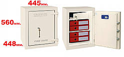 Вогнестійкий сейф меблевий Griffon FSL.57.K CREAM, сейф для грошей, сейф для документів, сейф для пістолета