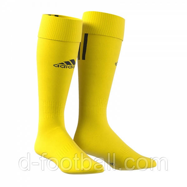 Футбольні гетри Adidas Santos AO4076 (жовті), Жовтий, Розмір (EU) — 2 (37-39)