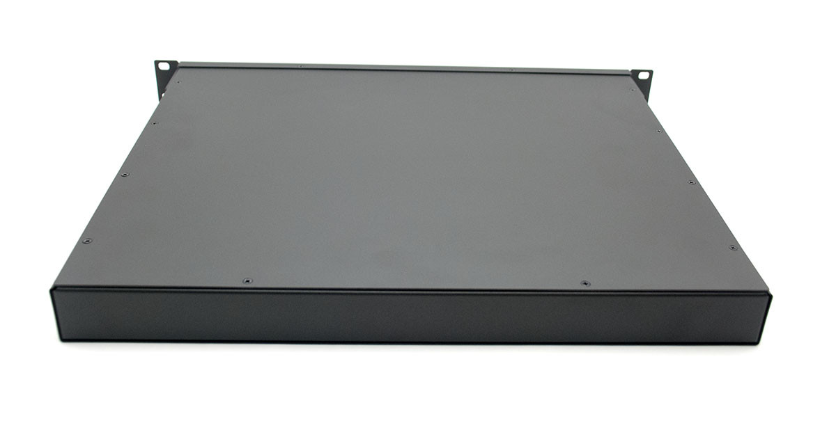 Корпус металлический MiBox Rack 1U, модель MB-1370SP (Ш483(432) Г372 В44) черный - фото 10 - id-p2135867340