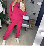 Жіночий прогулянковий костюм з сердечками, фото 2