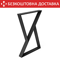 Опора ніжка для столу з металу 500×70mm, H=730mm (профільна труба: 70x11mm)