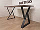 Опора ніжка для столу з металу 500×70mm, H=730mm (профільна труба: 70x11mm), фото 5