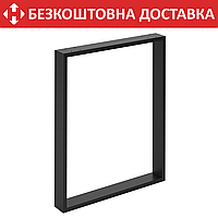 Опора ніжка для столу з металу 600×80mm, H=730mm (профільна труба: 80x20mm)