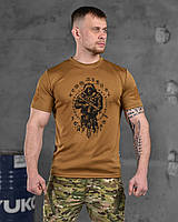 Футболка койот влаготводящая, тактическая футболка зсу койот, футболка мужская армейская койот pn330