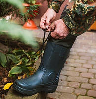 Гумові чоботи чоловічі Утеплені зі змінним носочком Код 2003