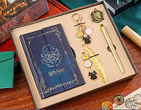 Подарочный письменный набор Гарри Поттер. Винтажный блокнот с ручкой. Hufflepuff Пуффендуй