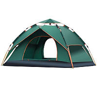 Туристическая палатка-автомат четырехместная (230х200х140 см) зеленая SY-A05