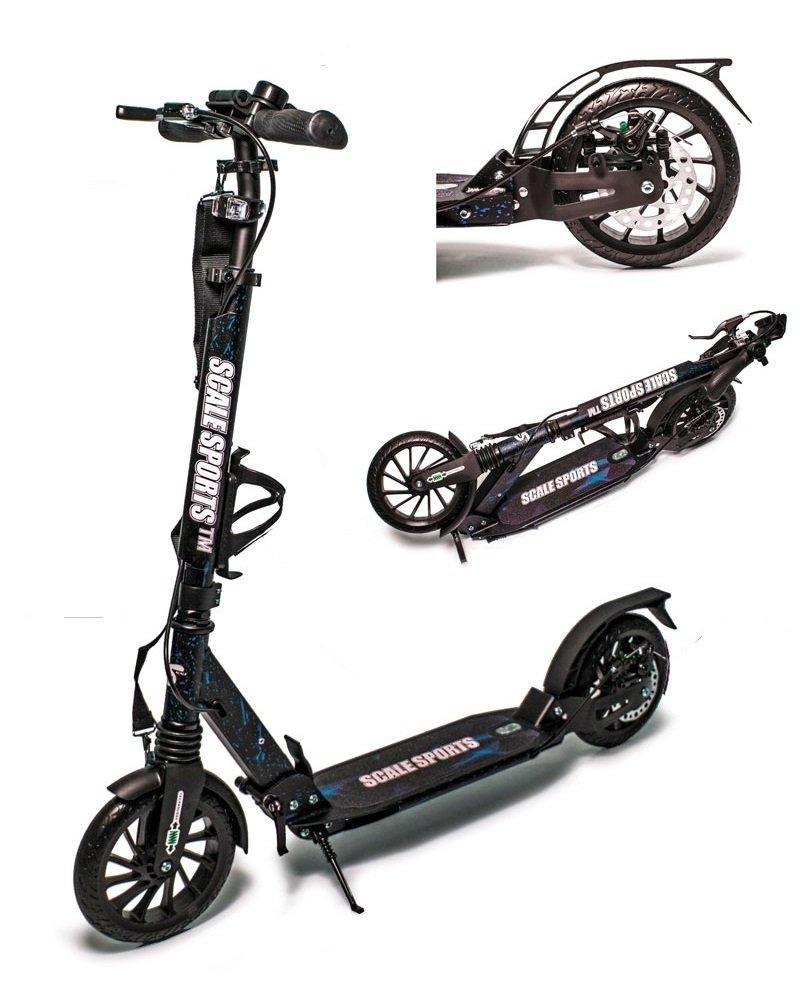 Самокат із дисковим гальмом Scale Sports SS-30 Disc Чорно-синій