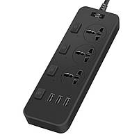 Сетевой фильтр Удлинитель IQPOWER TB-T14 3 розетки/3 USB 2 м Black