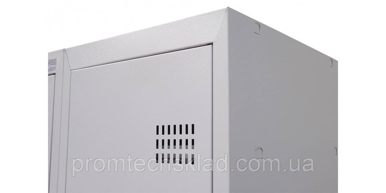 Шкаф для одежды (1800х800х500 мм) металлический двухкамерный, одноуровневый, без ндс - фото 5 - id-p63761699