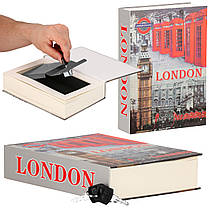 Книга-сейф (кешбокс) Springos 22 x 15.5 x 4.5 см для зберігання грошей та цінностей HA5049, фото 3
