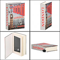Книга-сейф (кешбокс) Springos 22 x 15.5 x 4.5 см для зберігання грошей та цінностей HA5049, фото 6