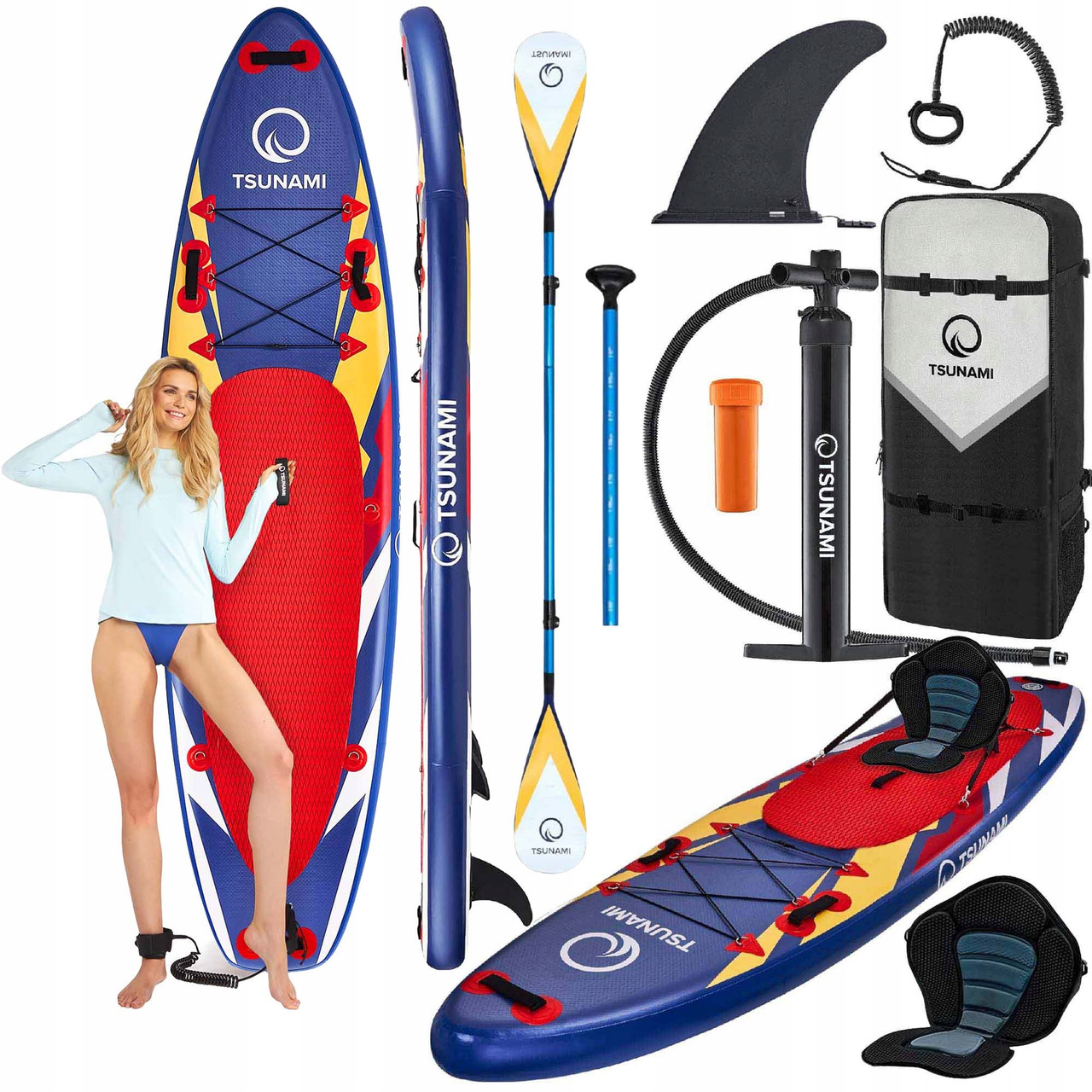 Надувна SUP дошка TSUNAMI 320 см з веслом Bolt T07 (P-5907739314260)