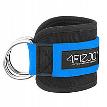 Манжети для тяги 4FIZJO Ankle Strap 2 шт Black/Blue (P-5907739314833), фото 4