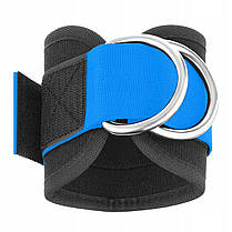 Манжети для тяги 4FIZJO Ankle Strap 2 шт Black/Blue (P-5907739314833), фото 5