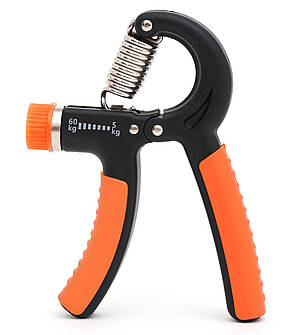 Еспандер кистьовий Cornix 5-60 кг з регульованим навантаженням XR-0144 Black/Orange, фото 4