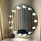 Кругле гримерне дзеркало з лампами для макіяжу Код/Артикул 178, фото 2