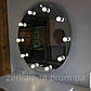 Кругле гримерне дзеркало з лампами для макіяжу Код/Артикул 178, фото 3