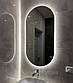 Овальне дзеркало в металевій рамі, овал чорний у ванну 80х40, 100х50, 120х60 см Код/Артикул 178, фото 4