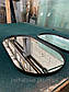 Овальне дзеркало в металевій рамі, овал чорний у ванну 80х40, 100х50, 120х60 см Код/Артикул 178, фото 9