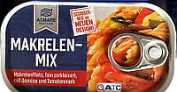 Філе скумбрії дрібно нарізане з Овочею та Томатною Пастою Almare Seafood Makrelen Mix 120 г Німеччина