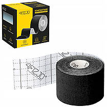 Стрічка кінезіологічна (кінезіо тейп) 4FIZJO 5 см x 5 м Black (P-5907739315977), фото 3