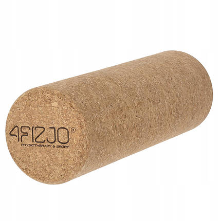 Масажний ролик 4FIZJO Cork 30 x 10 см (валик, роллер) гладкий (P-5907739319593), фото 1