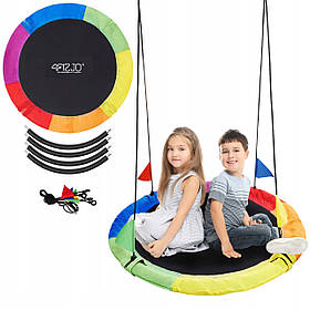 Гойдалка-гніздо кругла 4FIZJO XL 110 см Mix (P-5907739316653)