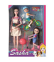 Кукла с аксессуарами Miss Gaga Спортивная семья 3 шт Multicolor (148634)