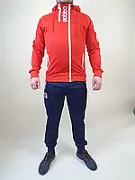 Мужской спортивный костюм Adidas синий с красным (Размер 2XL)