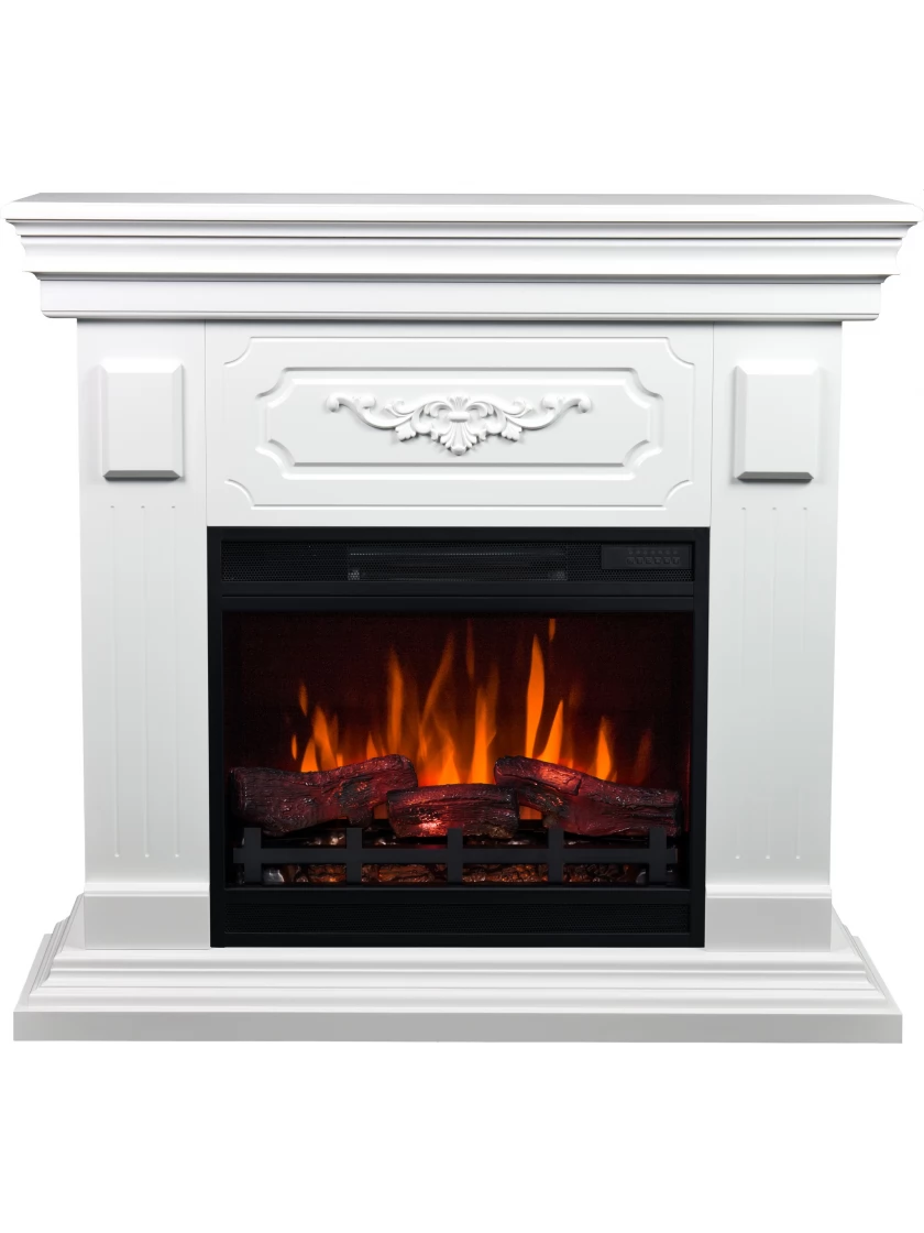 Підлоговий декоративний електрокамін обігрівач з порталом, камінокомплект Aflamo RIVIA + LED 60 3D 102 см