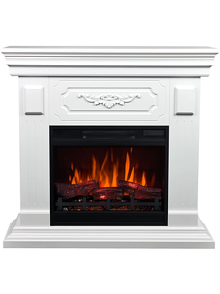 Підлоговий декоративний електрокамін обігрівач з порталом, камінокомплект Aflamo RIVIA + LED 60 3D 102 см, фото 1