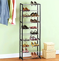 Органайзер для зберігання взуття на 30 пар Amazing shoe rack 10 полиць у шафу