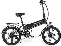 Електровелосипед SAMEBIKE 20LVXD30-II (350 Вт; 10 А/рік; 48 В), колеса 20", з ручкою газу, чорний