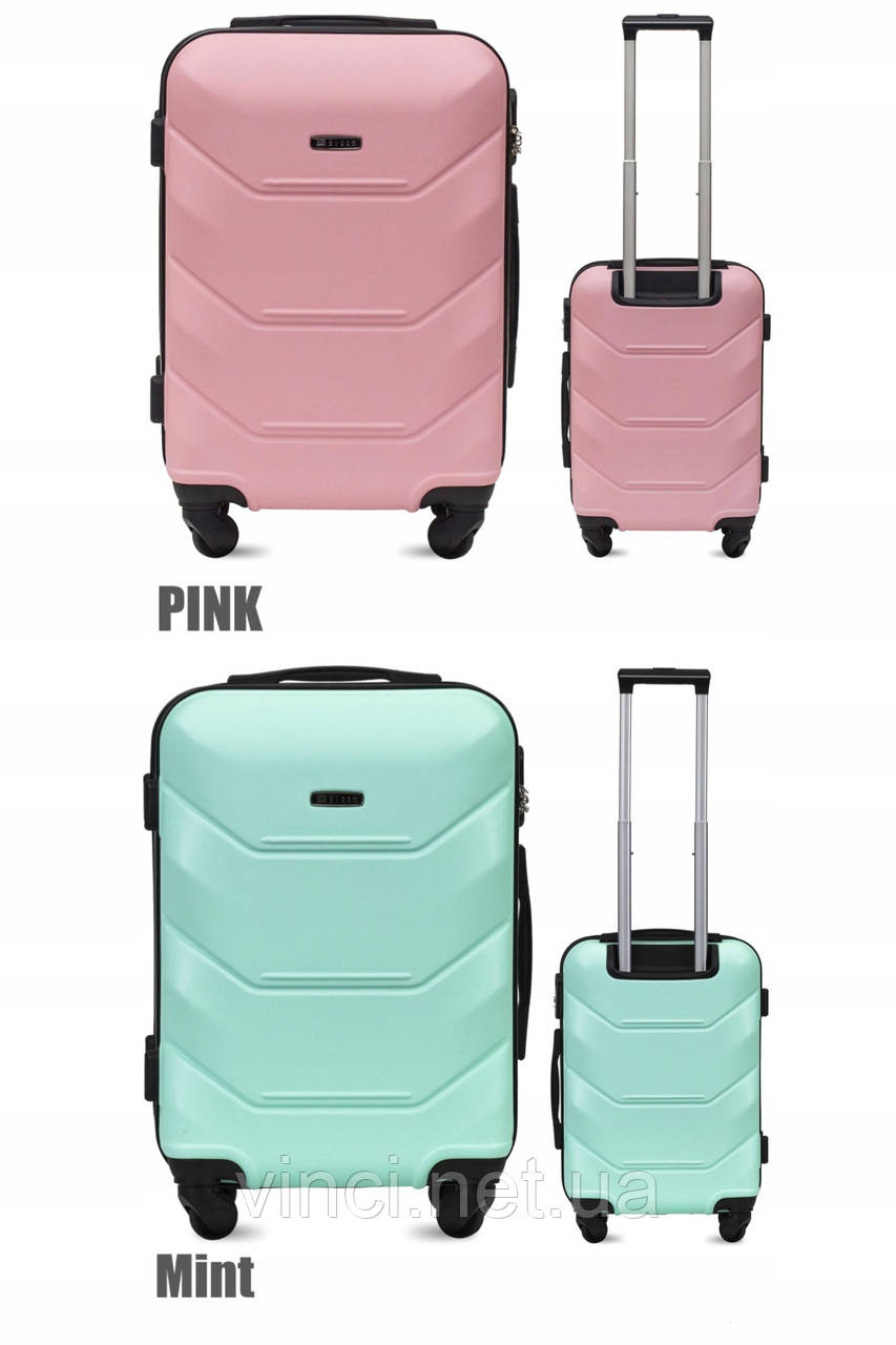 Валіза дорожня 55х38х22см S Мала 38л BLOOM Ручна поклажа Дорожній чемодан на 4х колесах, фото 1