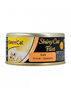 Влажный корм GimCat Shiny Cat Filet для кошек, курица, 70 г