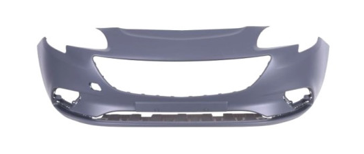 Бампер передній Opel Corsa E 14-19 FPS без отворів під паркторнік, фото 1