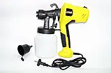 Фарбопульт електричний Spray Gun Фарборозпилювач Electric Paint Sprayer 3 ступені розпилення, фото 6