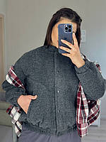 Куртка бомбер женская кашемировая разм.42-60