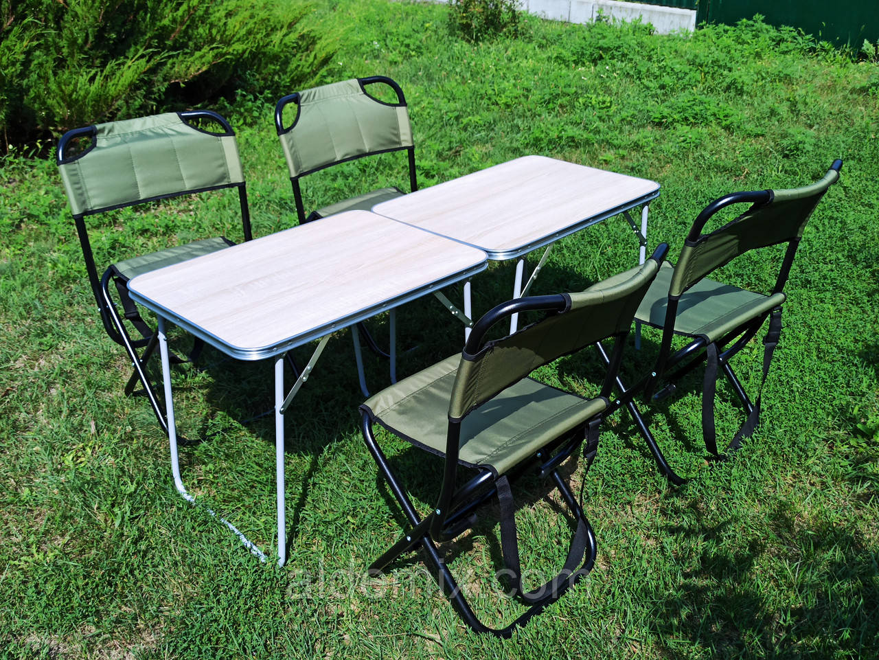 Складні меблі для відпочинку складні стільці складний стіл "Кріпиш О2+4з" на природу для пікніка риболовлі