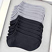 Набір шкарпеток чоловічих 6 пар коротких "Light Grey&Dark Grey" зі зручною резинкою бавовна преміум сегмент розмір 39-42, фото 4