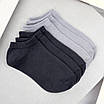 Набір шкарпеток чоловічих 6 пар коротких "Light Grey&Dark Grey" зі зручною резинкою бавовна преміум сегмент розмір 39-42, фото 6