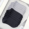 Набір шкарпеток чоловічих 6 пар коротких "Light Grey&Dark Grey" зі зручною резинкою бавовна преміум сегмент розмір 39-42, фото 5