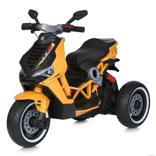 Мотоцикл M 5744 EL-6  Bambi Racer, 2 мотори 35W, 1 аккумулятор 12V/12AH, музика, світло, MP3, TF, USB, колеса