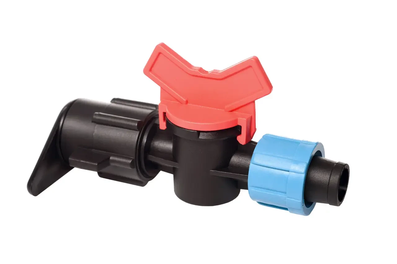 Кран для крапельної стрічки під рукав LFT (LFTхTEP16) Santehplast SL-011-12