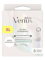 Gillette Venus Satin Care сменные картриджи | кассеты для бритья, женские, для интимных зон и тела (6 шт)
