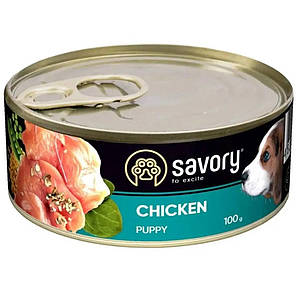 Savory Puppy Rabbit Chicken для цуценят з куркою 100 г