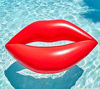 Матрас Надувные губы 180см Красные, Матрас для пляжа и бассейна