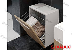 Кошик для білизни розбірний хром Starax