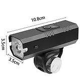 Велосипедный светодиодный фонарь BK-03, 4 режима, 1х18650, microUSB, Powerbank, фото 2